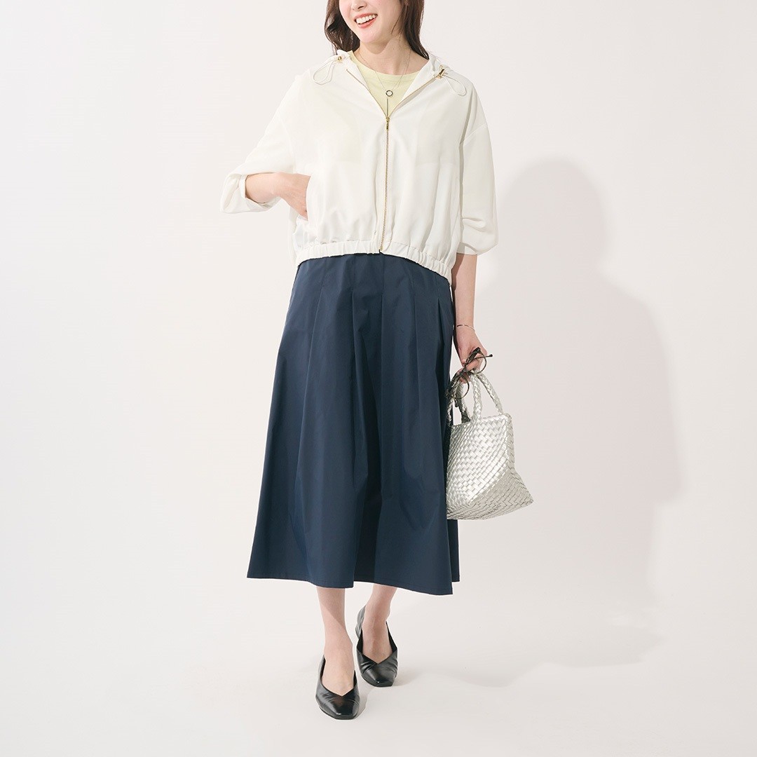 吸水速乾◎！女性らしいシルエットが叶うUVシアーブルゾン