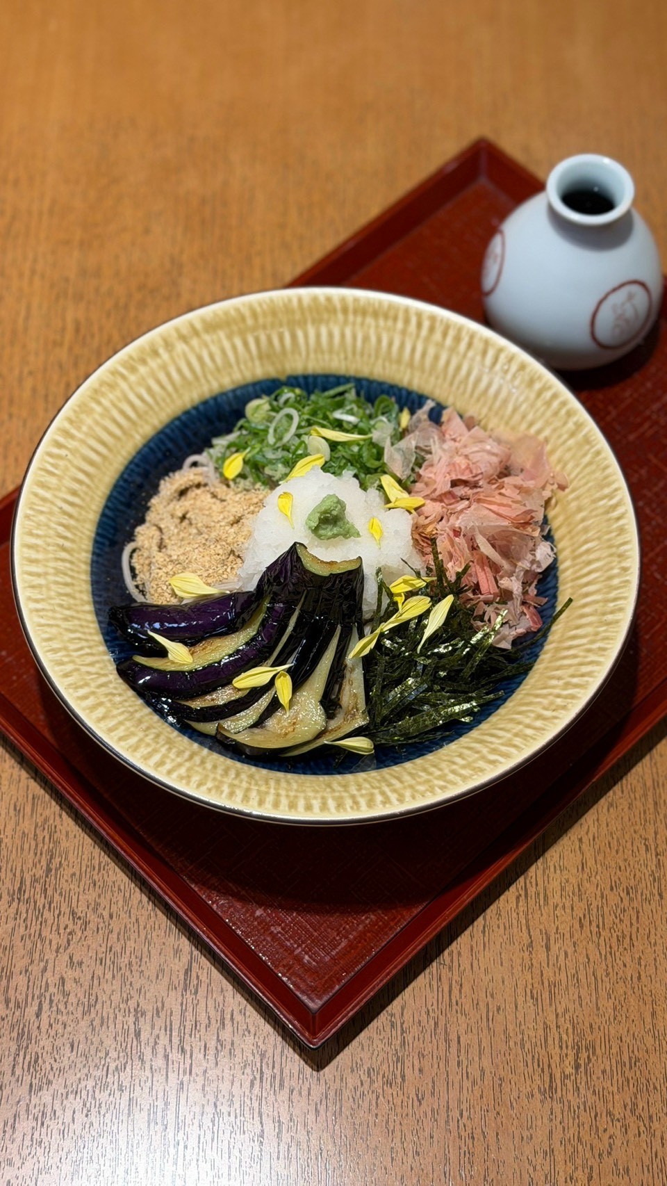 9月9日は「重陽の節句」🌼揚げ茄子おろしそば