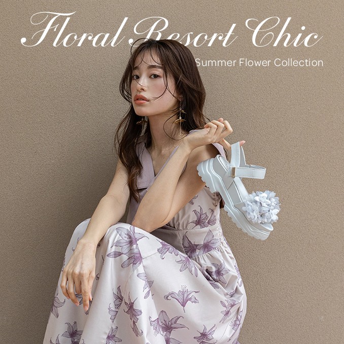 【RANDA（ランダ）】洗練されたリゾートシック  “Summer Flower Collection”発売