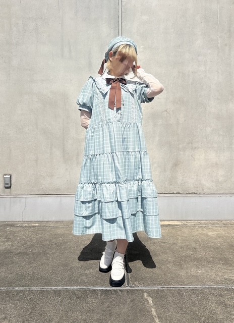 ふわっとしたシルエットが上品なワンピース