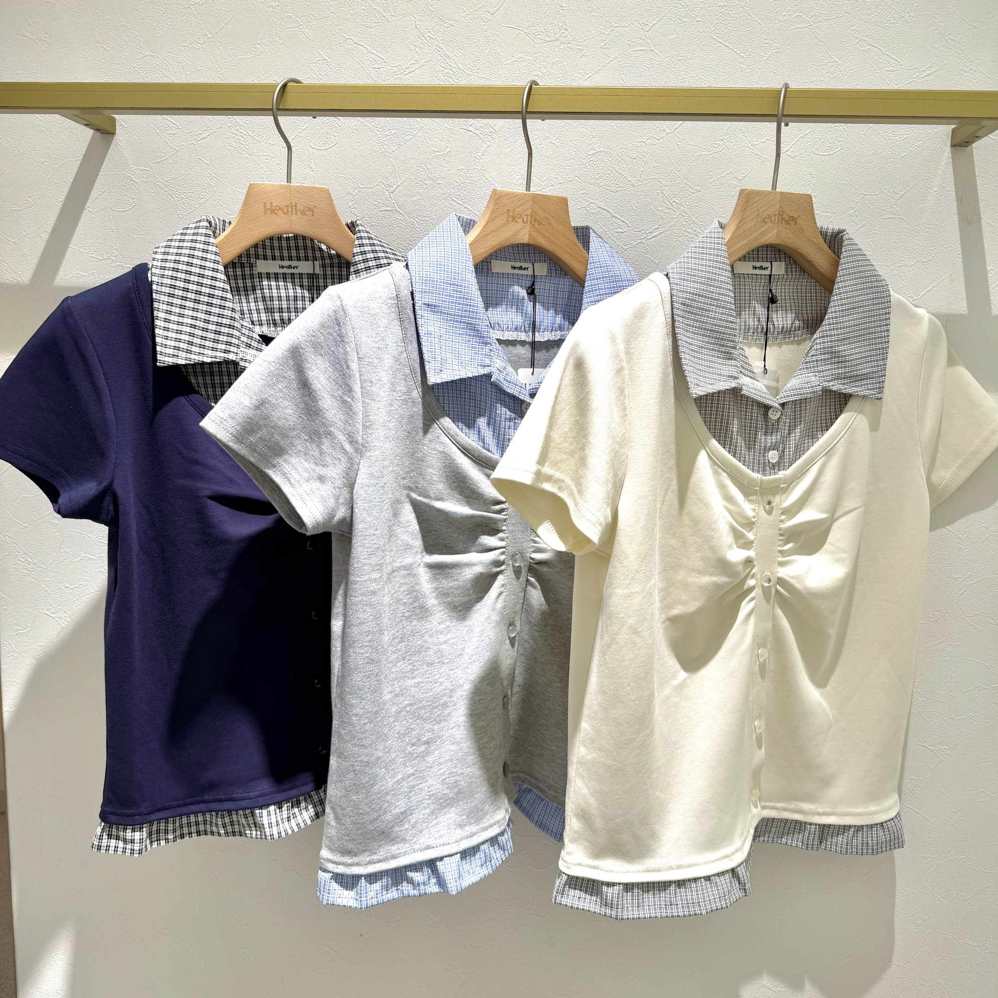 【チェック必須✔✨】ドッキングレイヤードTEE