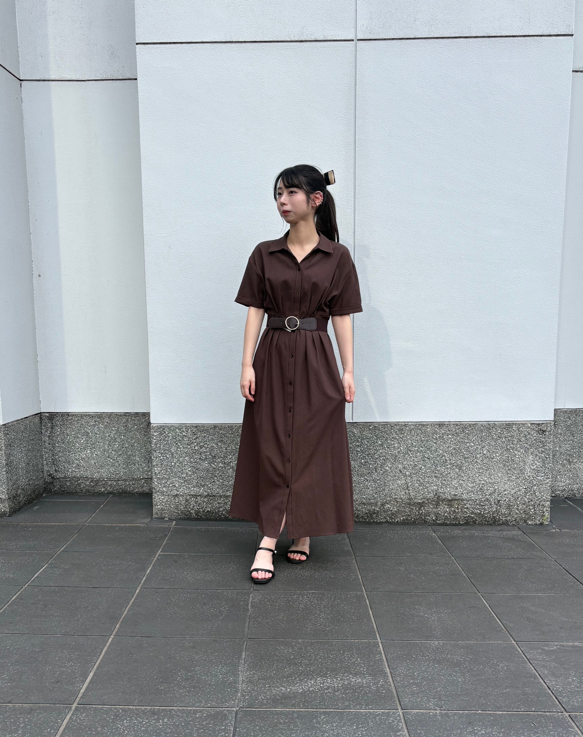 〜大人のこなれシャツワンピーススタイル🤎〜