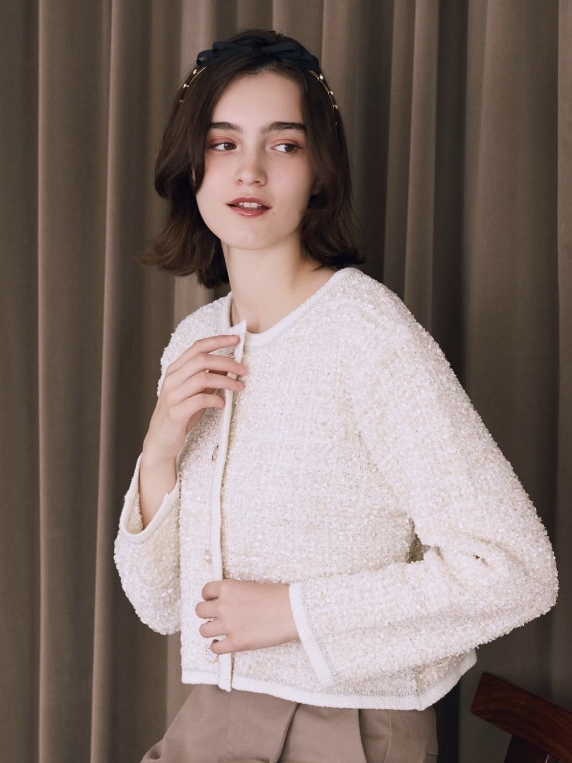 Maison de FLEUR Petite Robe 3'5 これからの季節に取り入れたい、フェミニンなカーディガンが登場🎀✨