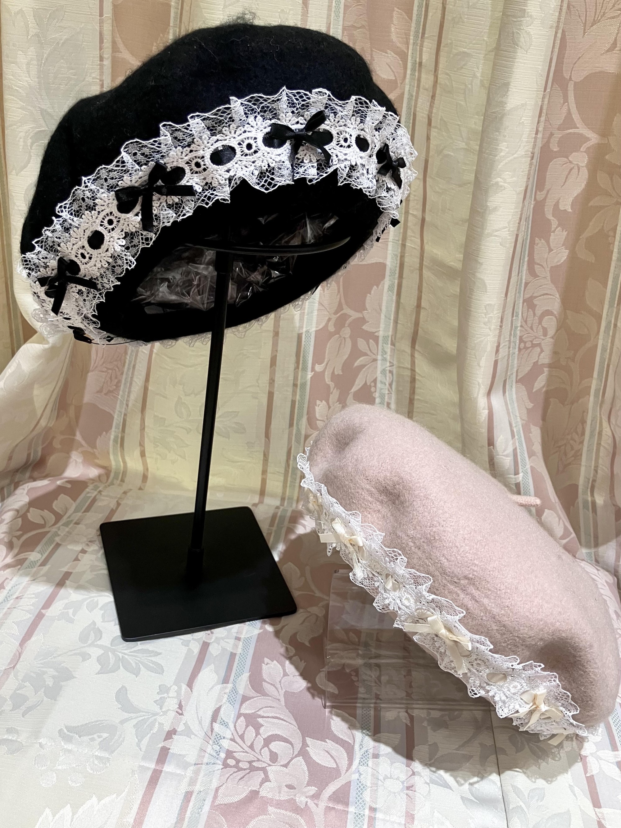 いろんなお洋服に合わせて◎フェミニンで華やかなベレーが入荷☆